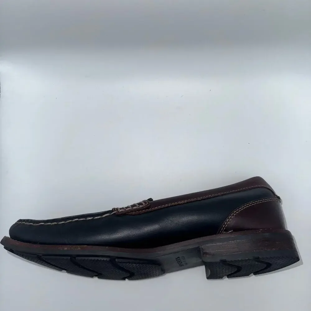 Sperry Top-Sider Men’s 9.5M Black Brown Leather Penny Loafers Slip On